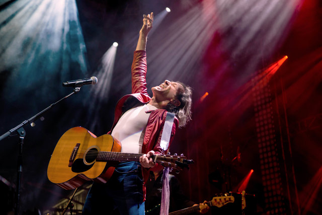 Live begeistert Albert Hammond sein Publikum.
