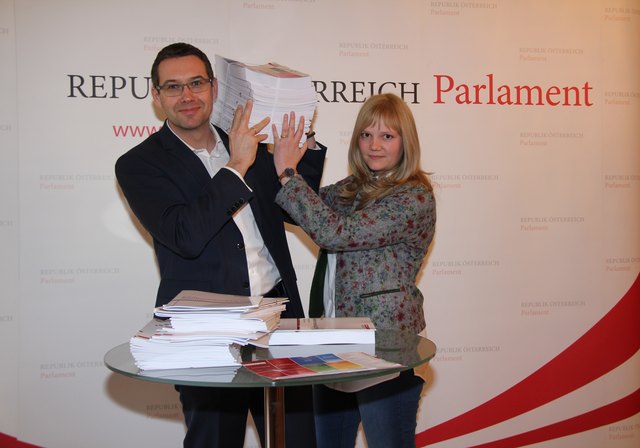 Die Nationalratsabgeordneten Markus Vogl und Elisabeth Feichtinger. | Foto: SPÖ