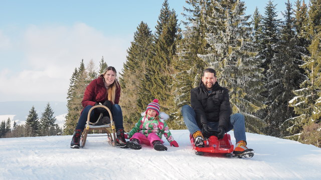 Gemeinsame Rodel/Schlitten/Zipflbobfahrt einer der besten Nachmittage im langen Winter 2018, muss man gemacht haben!!