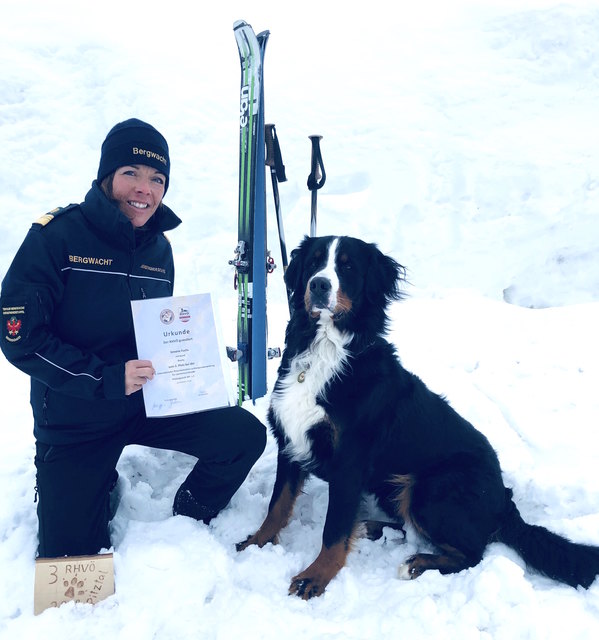 Simone Fuchs und ihr Berner Sennenhund "Shorty".