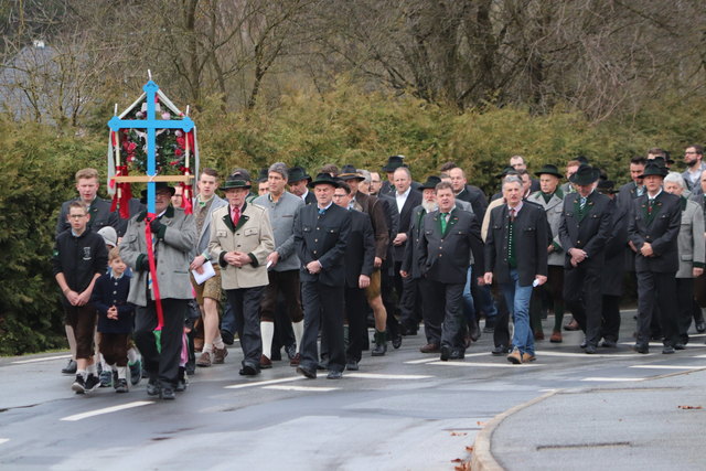 Das Maschtasingen wird nur noch in der Pfarre Mooskirchen gepflegt. Hier die Stögersdorfer mit Franz Zach. | Foto: Wutte