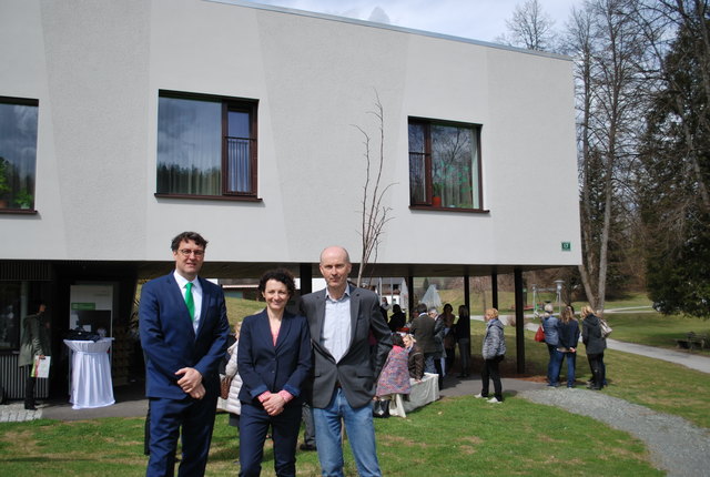 Feierten den ersten Geburtstag des neuen HGZ: Christian Kienbacher, Susanne Maurer-Aldrian und Christoph Schneidergruber