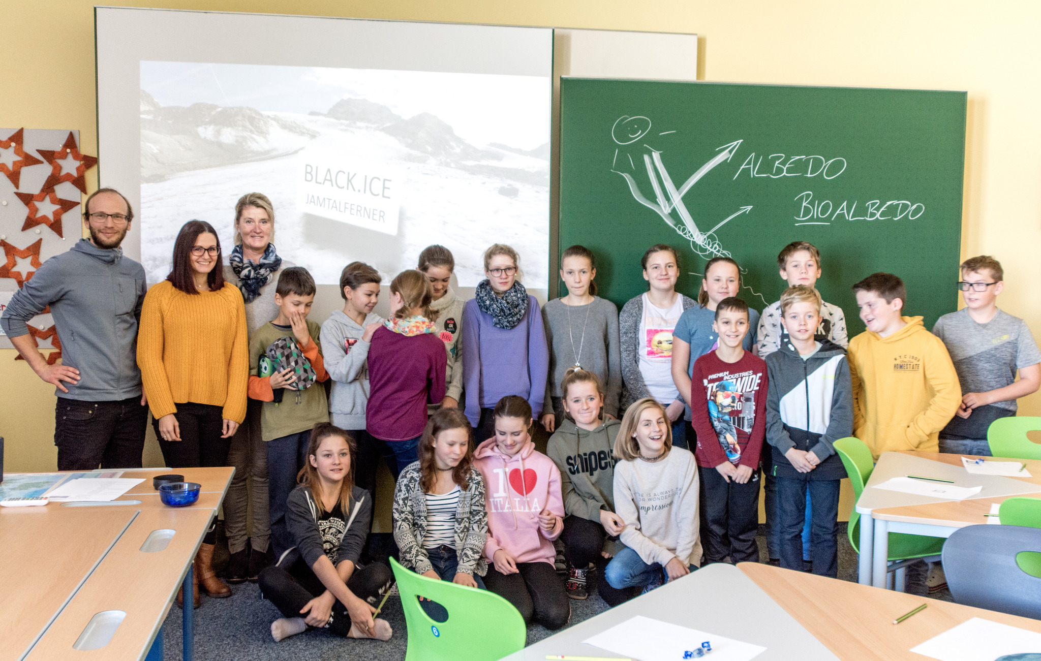 SchülerInnen der NMS Königsweg erforschen die Gletscherschmelze Reutte