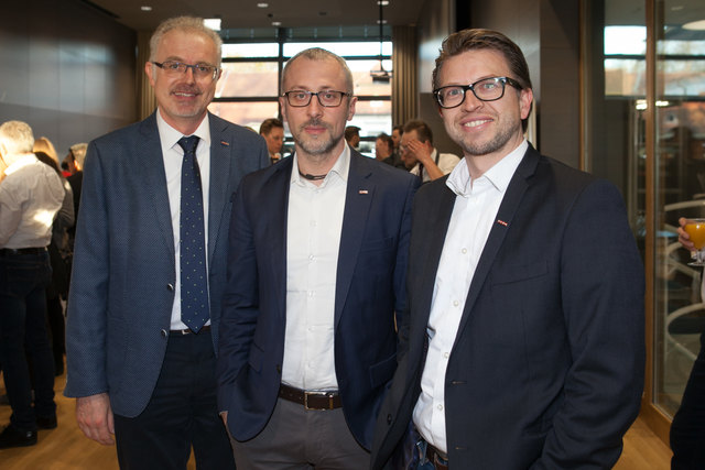Das WKOÖ-Gründerservice-Trio Josef Hader, Alexander Stockinger und Peter Polgar (v. l.).
