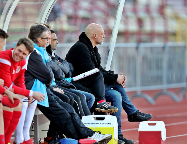 KAPFENBERG,AUSTRIA,06.APR.18 - SOCCER - Sky Go Erste Liga, KSV 1919 vs SV Ried. Image shows head coach Stefan Rapp (Kapfenberg). Photo: GEPA pictures/ Hans Oberlaender