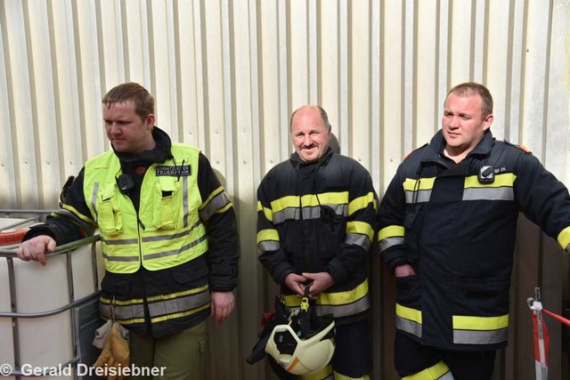 Einsatzleiter Hannes Kern, Karl Feichter und ABI Christian Lechner.