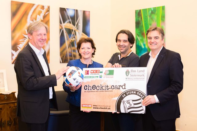 Roland Reischl, Ursula Lackner, Clemens Berger, Gerhard Steindl (v. l.)