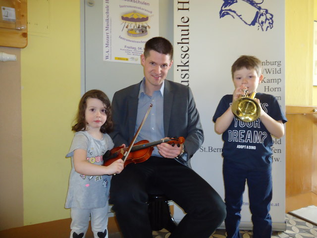 Madita Stark, Harald Schuh, Moritz Stark | Foto: Musikschule Horn