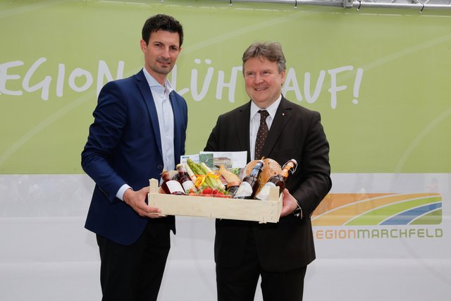 Amtskollgen: der Gänserndorfer und der Wiener Bürgermeister Michael Ludwig. | Foto: MAREV