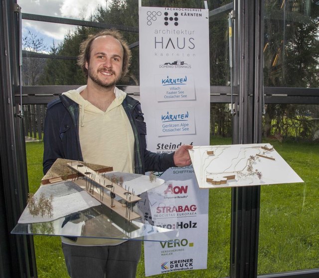 Der Sieg in der Kategorie Hochschulen geht an David Rauter, Stuiderender der TU Graz