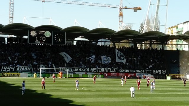 In der 28. und in der 33. Minute erzielt Deni ALAR die Tore und holt damit einen super Vorsprung für die Schwarz Weißen heraus.