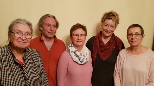Christl Campman (Schriftführerin Stellvertreter), Gerhard Allgäuer (Obfrau Stellvertreter), Anna Fürst (Obfrau), Eva Müller (Schriftführerin), Maria Neuwirth-Riedl (Kassierin) | Foto: Hospiz St. Martin