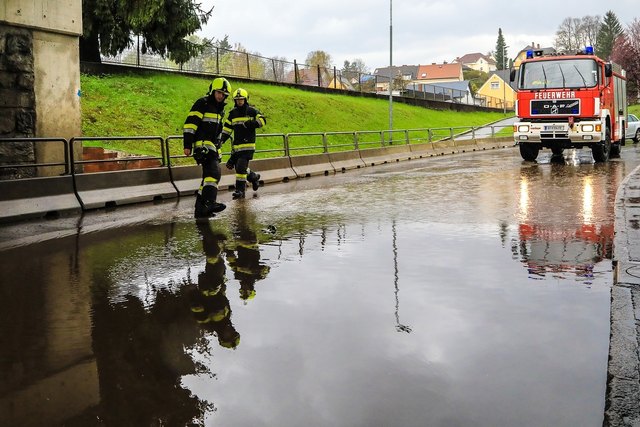 Eine Unterführung in Knittelfeld stand unter Wasser. Foto: Zeiler