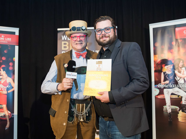 Bierpapst Conrad Seidl (li.) gemeinsam mit Irish-Inhaber Dino Karger. | Foto: Medianet Verlag AG/APA-Fotoservice/Greindl