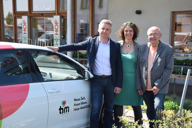 Auf Tour durch die Region: Lambert Schönleitner, Johanna Tentschert und Ernst Hermann.