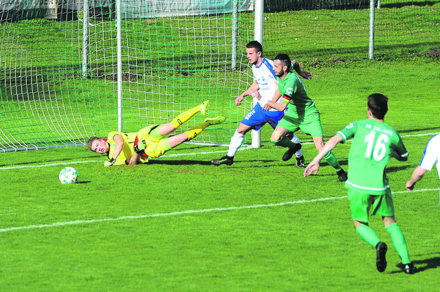 Keeper Fabian Penasso hatte mit tollen Paraden wesentlichen Anteil am Sieg der Zeltweger Truppe. | Foto: Gröbl