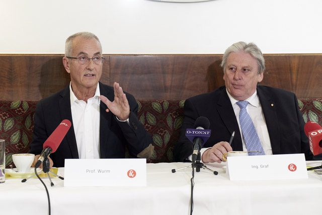 Prof. Mag. Karl Wurm, Obmann, Österreichischer Verband gemeinnütziger Bauvereinigungen (GBV); Ing. Alfred Graf, Obmann-Stellvertreter, Österreichischer Verband gemeinnütziger Bauvereinigungen | Foto: GBV