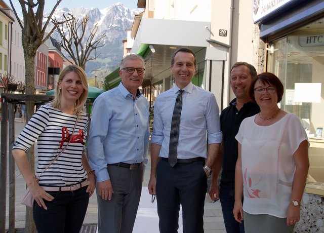 Sabine Klausner, Walter Steidl, Christian Kern, Hansjörg Obinger, Ingrid Riezler-Kainzner (v.l.).