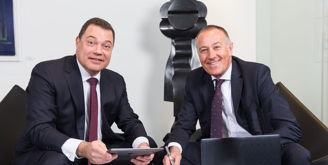 Hans Unterdorfer & Christian Reingruber (beide Vorstand der Tiroler Sparkasse) | Foto: Thomas Steinlechner