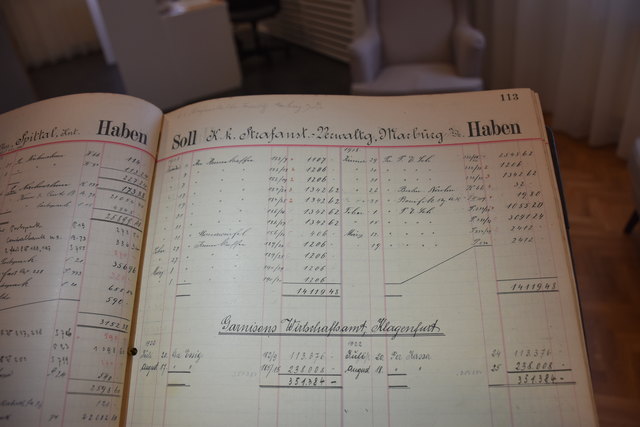 In einem der Wenger-Hauptkassabücher ab 1915 kann man nachlesen, wer schon alles Wenger-Senf gekauft hat. Unter anderem die K. & K. Strafanstalt-Verwaltung Marburg