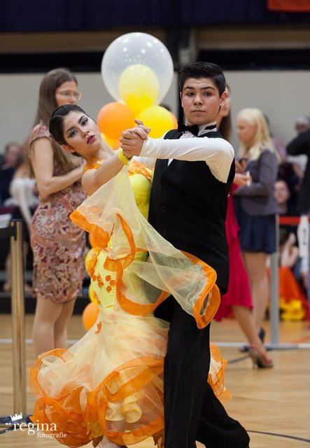 Julia Beissel und Raul Toparcean vom TSK Juventus Wien | Foto: Regina Courtier