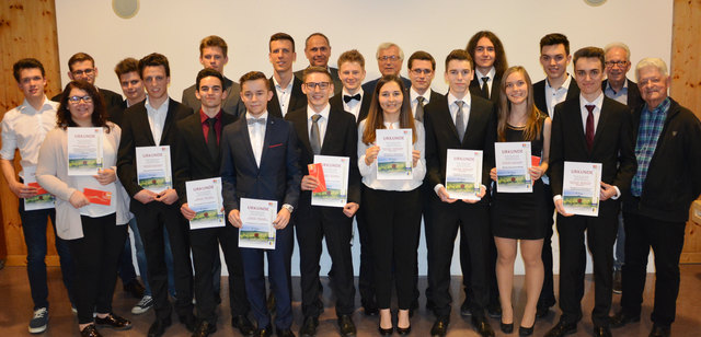 die fünf besten Gruppen mit Werner Seltenhammer, Georg Reiner, Wilibald Reiß und Josef Larcher