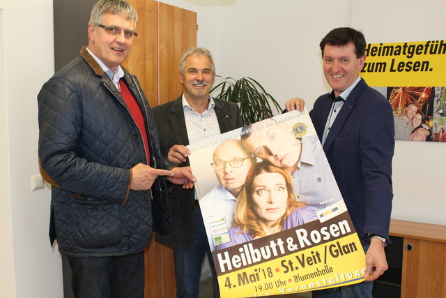 Freuen sich schon auf "Heilbutt und Rosen": Karl Pugganig, Peter Spendier und Seppi Rukavina