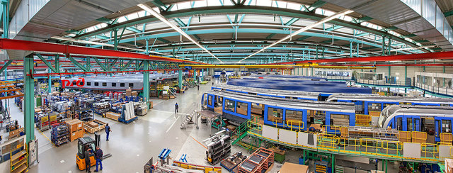 Die Werkshalle von Siemens in Simmering. | Foto: Dobesch/Sciece Pool