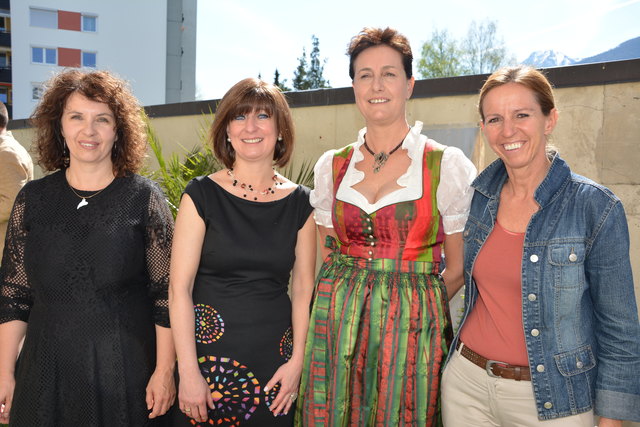 Das SGS-Team v.l.: Dipl.-Päd. Larissa Pöschl, DGKP Sabine Spari-Schleifer, DSOB Laura Spiß, Doris Perfler.