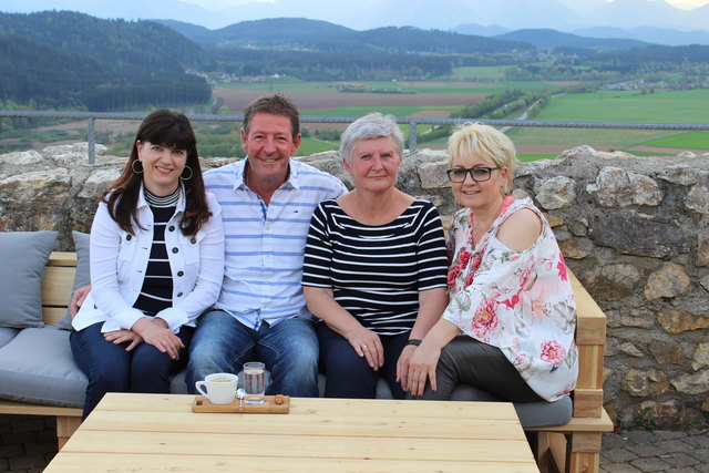 Margarita Messner-Fritzl, Josef Müller, Herta Dobrounig und Ulrike Sauersching (von links)