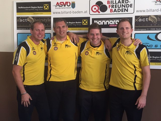 Das Quartett Alexander Seel, Andreas Ebenführer, Oliver Payer und Richard Punz schaffte den Klassenerhalt in der Bundesliga. | Foto: BSV