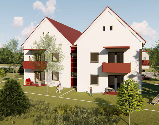 Acht neue Wohnungen in zwei Gebäuden sollen in Amaliendorf entstehen.