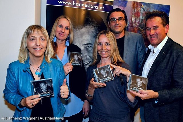 Sabina Reithofer, Anna Molander, Andrea Gutmann, Hubert Molander-Musikproduzent und Hannes Lanz