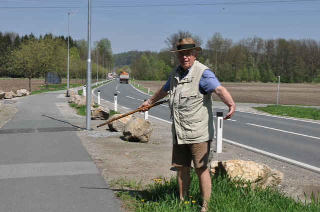 "Wo soll ich parken?", fragt sich Naturliebhaber Rudolf Pump.