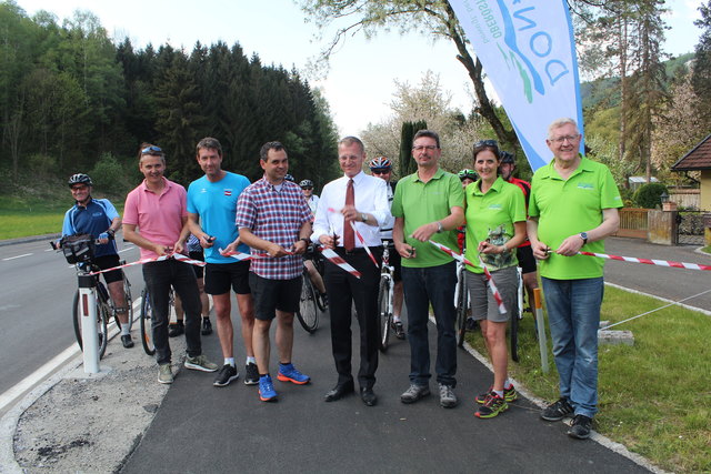 Der Geh- und Radweg-Abschnitt in Oberranna wurde am vergangenen Sonntag, 22. April, offiziell eröffnet. | Foto: Markt Engelhartszell