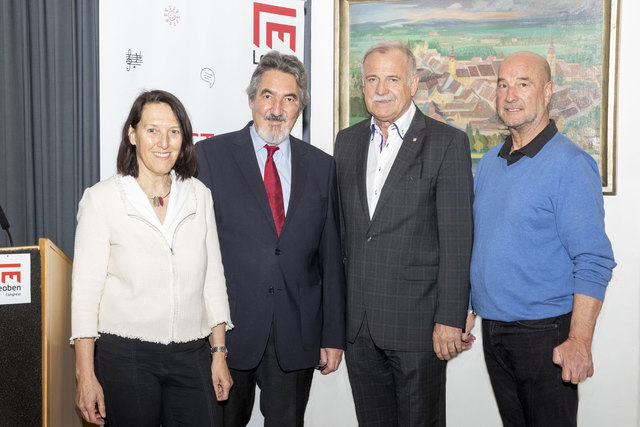 Leoben, Oesterreich, 21.04.2018, Chronik. Bild zeigt Christa Leodolter (Ärztin für Allgemeinmedizin), Walter Fuhrmann (FA für Innere Medizin und Kardiologie), Vizebürgermeister Maximilian Jäger (Leoben) und Gemeinderat Arno Maier (Leoben). Foto: klauspressberger.com