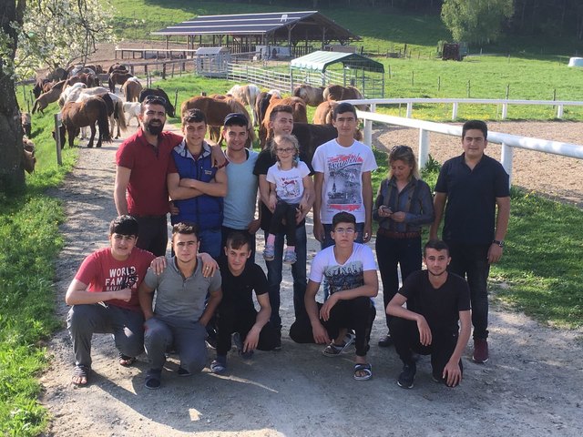 Andere Länder, andere Sitten: Am Reiterhof Köck auf der Pollenitzen konnten die jungen Türken Hoferfahrung sammeln
