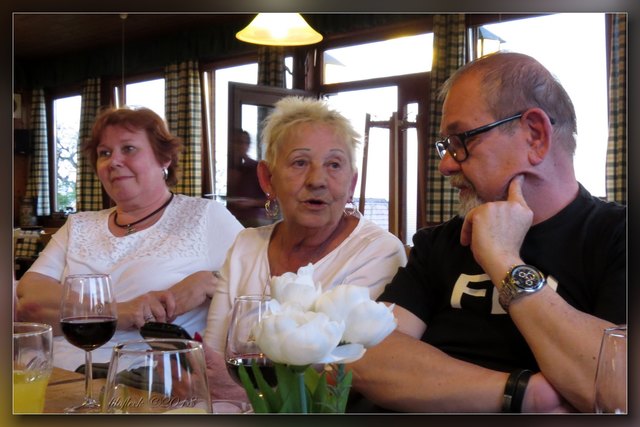 Hanna, Maria und Heinz, und mehr Leute zeige ich diesmal nicht von dieser Zusammenkunft