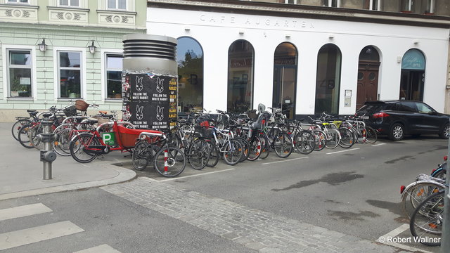 bereits nach 2 Tage 62 Fahrräder abgestellt.
