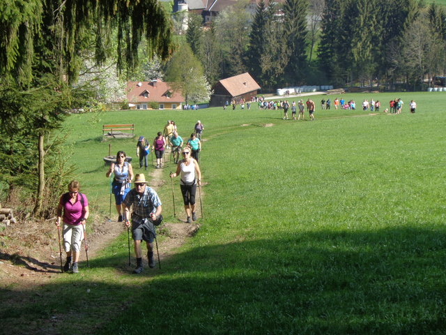 Hunderte Wanderer "erkundeten" beim WOCHE-Wandertag den Vorauer Ortsteil Puchegg.