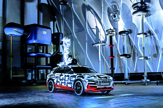 Der Audi e-tron-Prototyp ist Audis erstes vollelektrisches Modell.