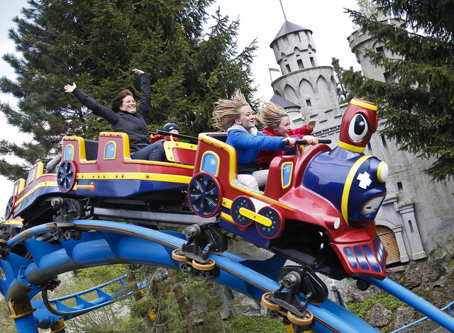Die Wild Train Achterbachn im ERlebnispark Fantasiana in Straßwalchen.