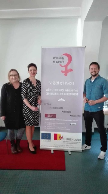 Anita Wernisch (Projektmitarbeiterin), Magdalena Freißmuth (Projektleiterin), Christian Barboric (Trainer)﻿ | Foto: Frauenberatungsstelle