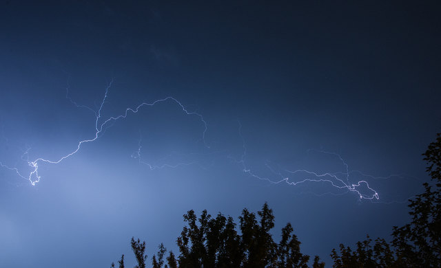 Blitzgewitter vom 25.04.2018