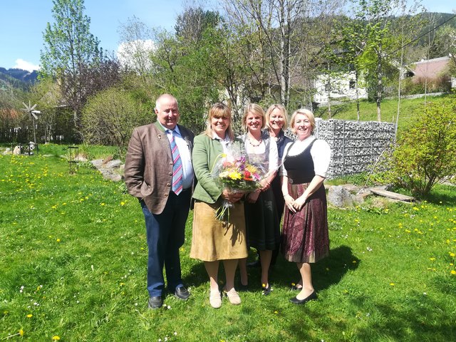Landesobmann Hans Schwaiger, Andrea Kammerhofer, Karin Paar, Landesgeschäftsführerin Astrid Schoberer-Nemeth, Barbara Kiendlsperger