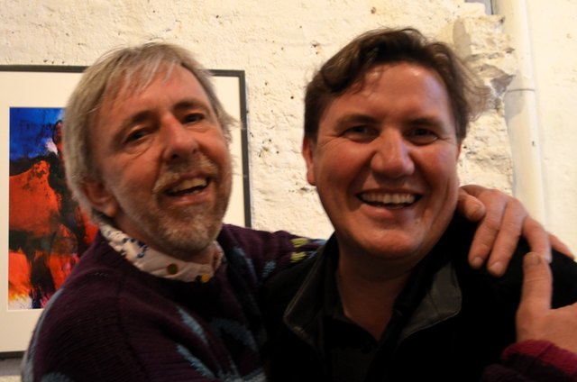 Fritz Russ und der aus Malta stammende Lehrer Thomas Graf