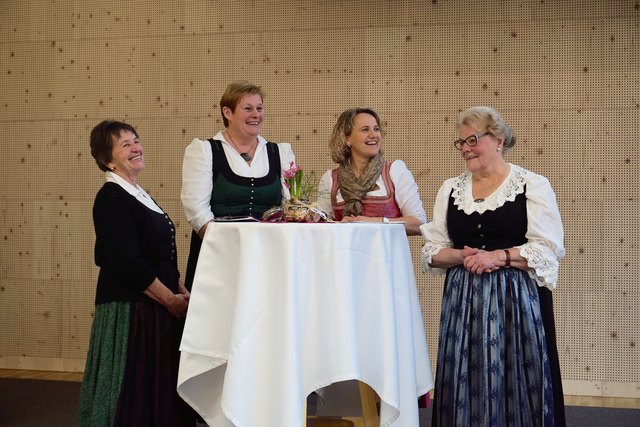 Von links: Margarete Biberauer, Maria Jachs, Johanna Miesenberger und Hermine Wurm.