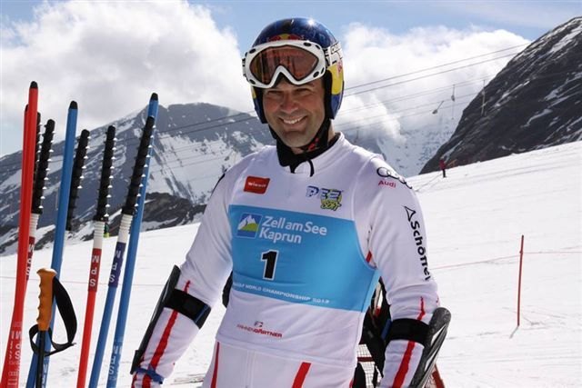 Günther Arnold bei der Golf SKI WM in Kaprun.
