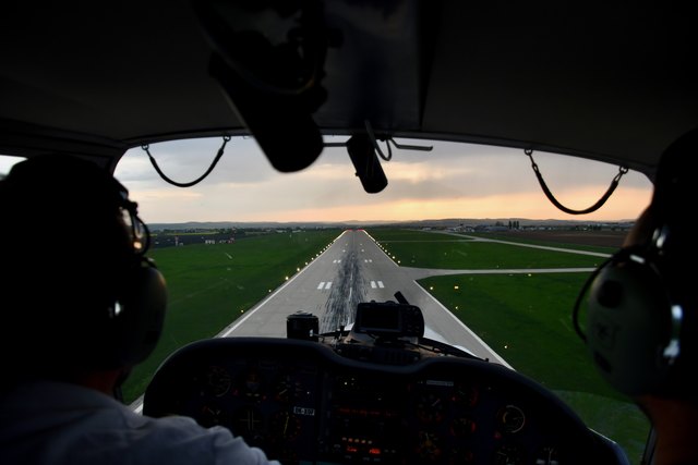 Landeanflug - perfekt gelandet! Gratulation an den Piloten!