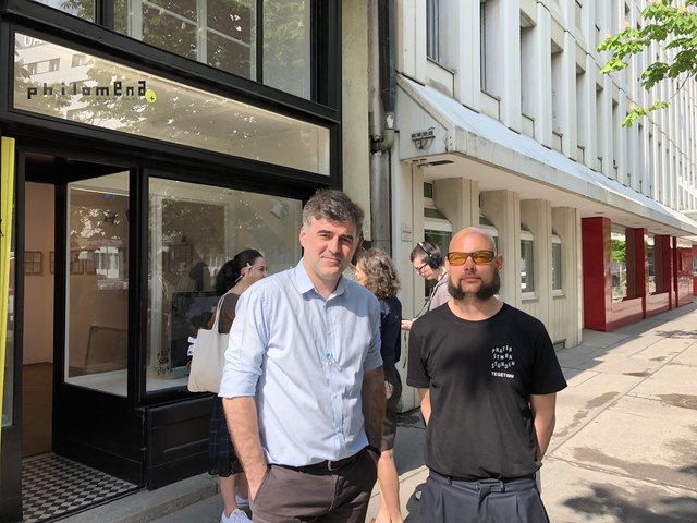 Die Künstler Markus Hofer (l.) und Patrick Timm.